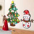 thumbnail image 2 of Jouet Montessori pour bébé, 40 pièces, bricolage, arbre de noël en feutre, planche occupée, cadeau pour garçon et fille, ornement de porte murale, 2 of 4