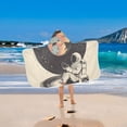 thumbnail image 2 of Yayeee Kids Hooded Towels Toddler Soft Absorbent Beach Bathing Wrap 50" x 23.5", Space Record, 2 of 5