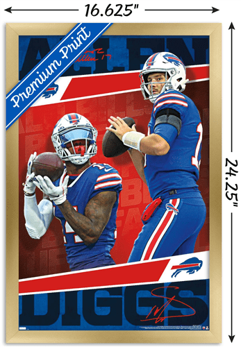 Stefon Diggs Poster Buffalo Bills Wall Art Printable Kids 