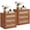 Tea Brown, variant on LELELINKY 2pc Rattan Night Stand, 23" Large 3 Drawer Boho Nightstand, Grey Bed Side End Tables for Bedroom