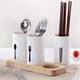 thumbnail image 3 of Soporte para Utensilios para Encimera de Cocina con Base de Madera Soporte para Utensilios de Cocina Redondo Grande, 3 of 5