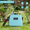 thumbnail image 2 of GKXLH Electric Backpack Sprayer, Rechargeable Battery Powered Garden Sprayer with 3 Mist Nozzles for Weeds Plants Fertilizer (1.7 Gallon, Blue), 2 of 9