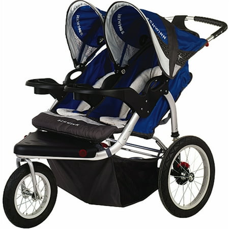 Schwinn Turismo Swivel Wheel Jogger - Double-Color:Blue & Gray