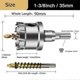thumbnail image 4 of 35mm Tungsten Carbide Hole Saw, TCT Hole Saw Drill Bit with 1 Titanium Plated Pilot Drill Bits for Stainless Steel, Sheet, Metal, 4 of 5