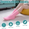 thumbnail image 3 of Womens Fuzzy Socks Cozy Fluffy Winter Cabin Slipper Warm Soft Microfiber Plush Home Sleeping Socks, 3 of 6