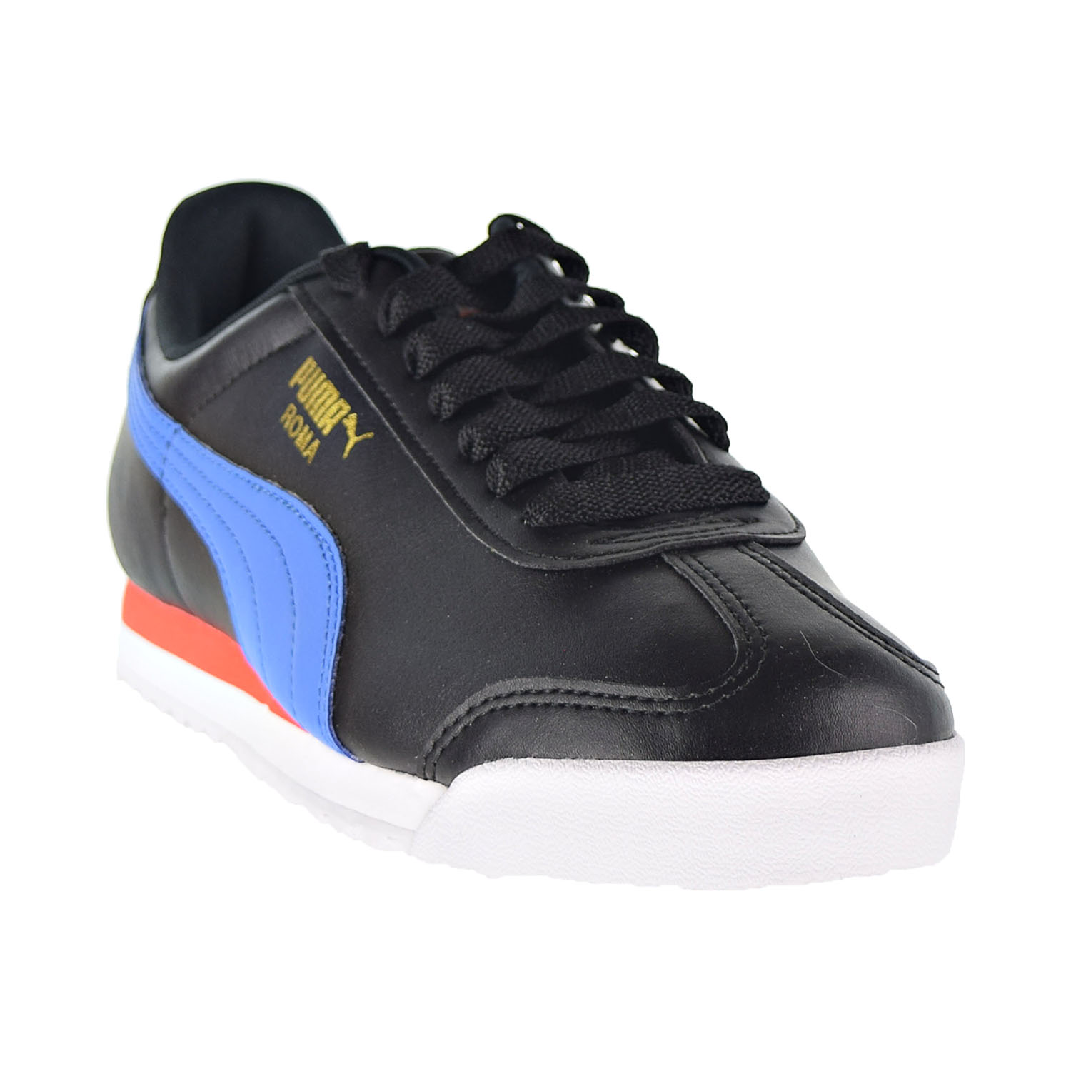 Puma Roma Basic+ Men's Shoes Puma Black-Palace Blue 369571-10 - image 2 of 6