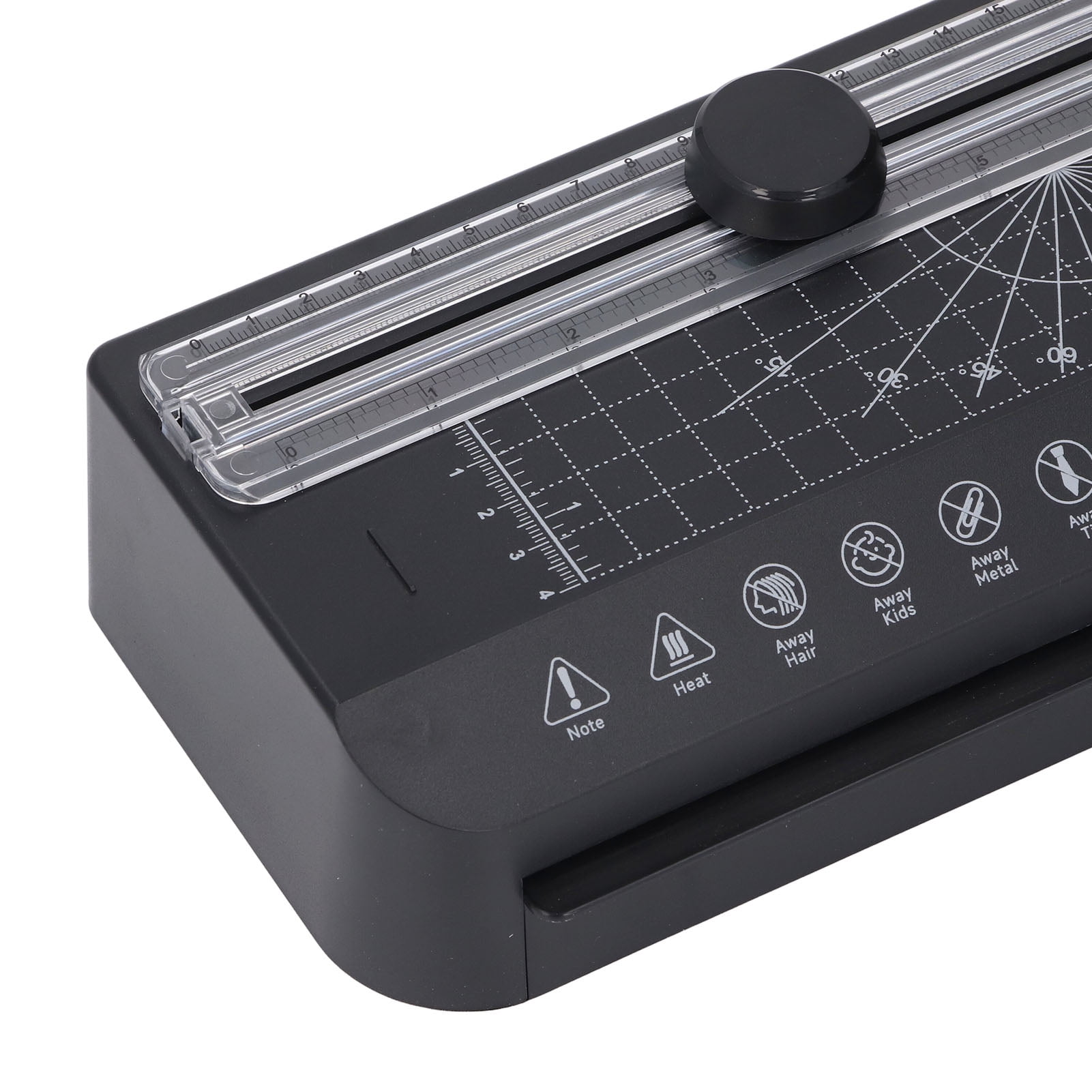 YAHHU Laminator Machine A4 320mm/min Thermal Laminating for Home Office US Plug 110V Black (13.78 inches / 35 cm)