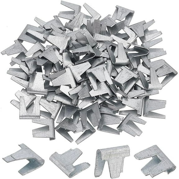 100Pcs Upholstery Stay Wire Clips Wire Cage Buckle Clips Wire Cage Fasten Clips Buckle Pet Cage Clips for DIY Making