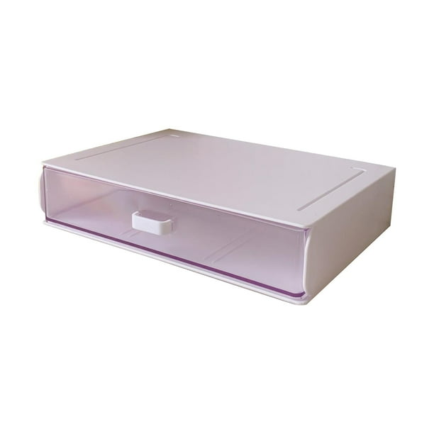 Precio reducido por tiempo limitado!Caja de almacenamiento de escritorio apilable, estante estilo cajón, papelería para dormitorio de estudiantes, almacenamiento de artículos diversos