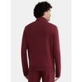 thumbnail image 3 of Athletic Works Men's Active Fleece Quarter Zip Sweatshirt, Size XS-5XL, 3 of 5
