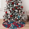 thumbnail image 5 of Yiaed Geometric Elements Print Christmas Tree Skirt , Tree SkirtsTree Mat for Christmas Winter Holiday Indoor Decorations-48", 5 of 7