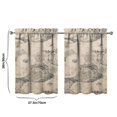 thumbnail image 4 of Vintage Gray Abstract Oil Painting Tier Cafe Curtains for Bathroom Living RV Rod Pocket Window Drapes 36 Inch 2 Panels Set 28"x36" 2 Panels Window Treatment Tiers, 4 of 4