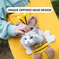 thumbnail image 4 of Bolsa De Transporte Para Mascotas Bolso de hombro para gatos Bolso de mano transpirable para perros de dibujos animados expuesto para mascotas (Amarillo S), 4 of 8