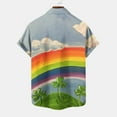 thumbnail image 4 of Midsumdr Mens Shirts St. Patrick's Day Printed Hawaiian Shirt Casual Short Sleeve Turndown Collar Button Down Beach Shirts with Pockets, 4 of 5