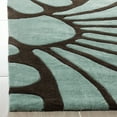 thumbnail image 4 of SAFAVIEH Modern Art Teague Abstract Polyester Area Rug, Brown/Blue, 9' x 12', 4 of 8