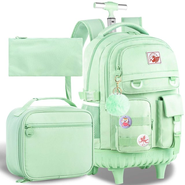 Mochila enrollable CCJPX para niñas y mujeres con bolsa de almuerzo de 21 pulgadas