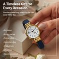 thumbnail image 6 of Blekon Collections Japanese Quartz 30mm Womens Snake Style Leather Cuff Bangle Watch, 6 of 6