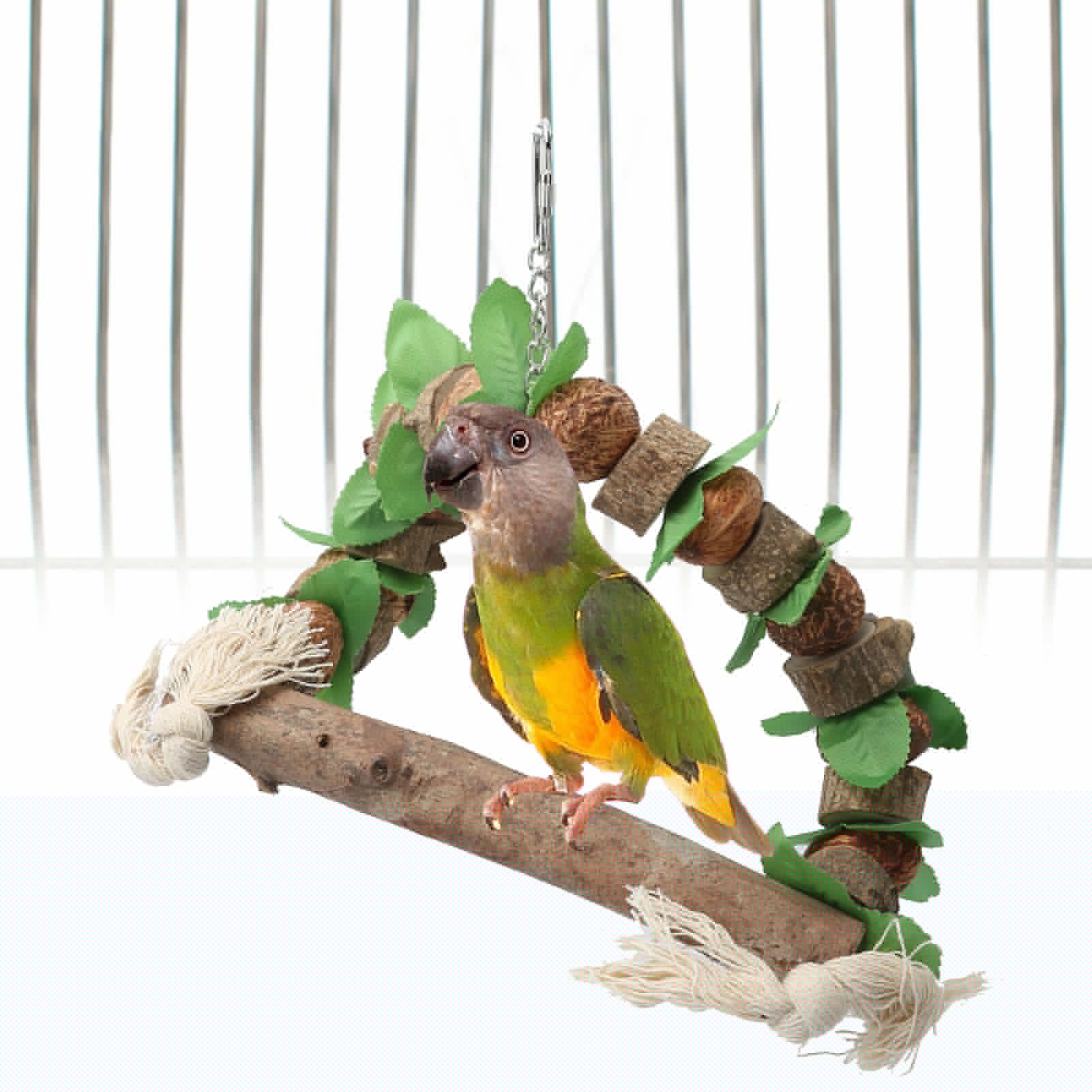 thumbnail image 4 of Parrots Toy, Non- Healthy Safe Parrots Chewing Toys, Durable Cage Swing For Parrots, 4 of 8