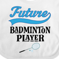 thumbnail image 4 of Inktastic Future Badminton Player Sports Boys or Girls Baby Bib, 4 of 4