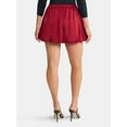 thumbnail image 3 of Madden NYC Women's Bubble Hem Satin Mini Skirt, Sizes XXS-XXL, 3 of 5