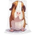 thumbnail image 2 of Honeii Cartoon Guinea Pig Print Fleece Blanket - Throw Blanket for Bed, Sofa, Couch, Camping, and Travel , Microplush Ultra Soft Warm Blanket-50"x40", 2 of 7