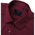 thumbnail image 3 of Men's Dress Shirts Solid Long Sleeve Stretch Wrinkle-Free Formal Shirt Business Casual Button Down Shirts, 3 of 13