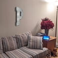 thumbnail image 4 of 20" Metal Letter "P" Wall Decor, Silver with Rusted Edges, Galvanized Wall Mountable Decoration for Country, Mid-Century, or Farmhouse Themed Room or Event, 4 of 6