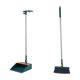 thumbnail image 2 of Juego de escoba y recogedor con raspador, mango largo plegable y cabezal giratorio de 180 grados para muebles bajos, eliminación de pelos antiadherentes y de mascotas para una limpieza, 2 of 9