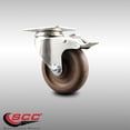 thumbnail image 2 of 4 Inch 316SS High Temp Glass Filled Nylon Top Plate Caster with Total Lock Brake, 2 of 2