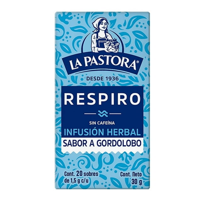Té La Pastora Estilo de Vida infusión herbal Respiro con 20 sobres
