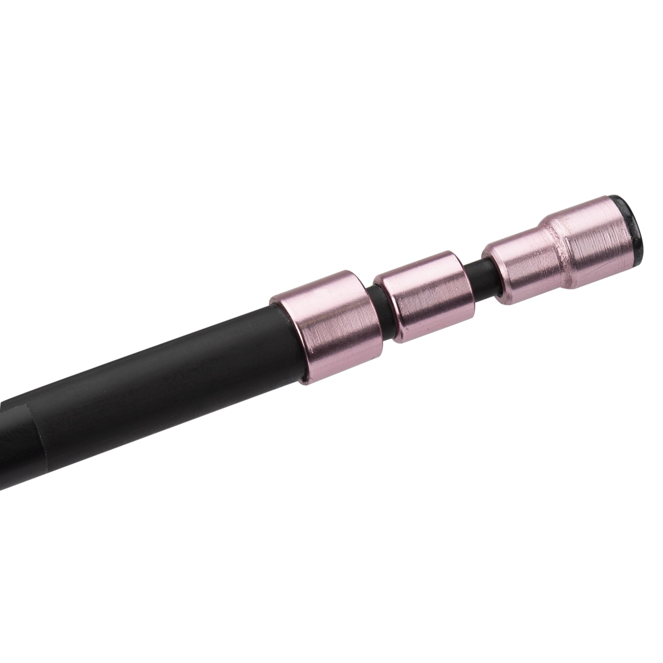ProFISHiency Pink Splat Pocket Combo Fiberglass Telescopic Micro Spincast Fishing Rod