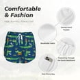 thumbnail image 4 of Cauagu Little Pirate Crocodile Print Women's 2 in 1 Running Shorts Athletic Workout Gym Yoga Shorts Running Shorts for Women-Large, 4 of 7