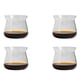 thumbnail image 1 of 4X Tazas de Café de Vidrio de Vidrio de Borosilicato de Alta Temperatura de Café de Café Hecha A Mano de 275 Ml, 1 of 5