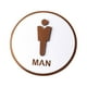 thumbnail image 3 of Letrero de baño, accesorio de identificación, moderno y elegante, unisex. Hombres, 3 of 9