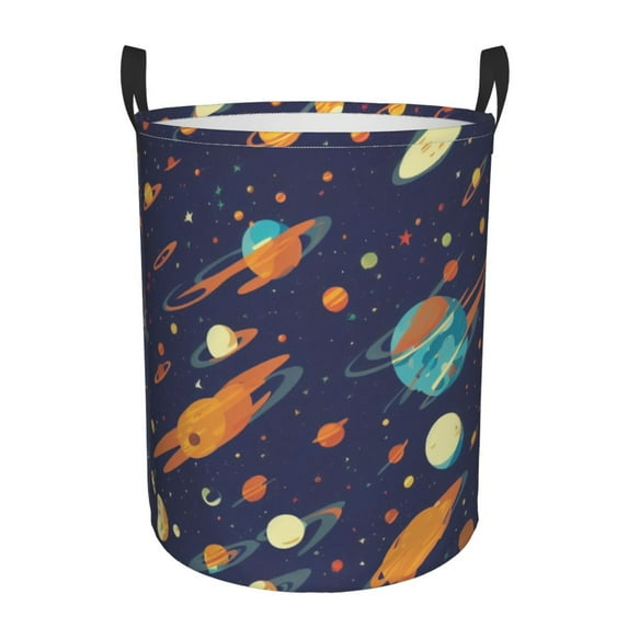 ZICANCN Fantasy Starry Night Laundry Basket Organizer, Dirty Clothes Hamper for Bathroom Kids Girls Boys Laundry Hamper Medium