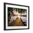 thumbnail image 2 of Stupell Industries Coastal Misty Morning Light on Lake Black Framed Print Under Glass, 20 x 14, by Jonathan Zaharek, 2 of 8