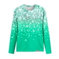thumbnail image 4 of Jsaierl Hauts à Manches Longues pour Femmes Automne Col Rond T-Shirts Mode Paillettes Graphique Chandail Ample Décontracté Sortie Blouses 2024 Hauts de Fête Brillants, 4 of 4