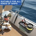 thumbnail image 6 of Grusce Boat Cup Holder with Screws ABS Boat Caddy Organizer Multifunctional Marine Cup Holder Reliable Boat Drink Holder Pontoon Cup Holder for Drinks Beverage Phone Storage, 6 of 8