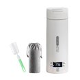 thumbnail image 3 of Electric Kettle Adjustable Temps Fast Heating Hot Water Boiler for Boiling Water LED Display 304 Stainless Steel for Drivers Trip Airplane with Buckle Lid, 3 of 8
