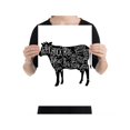 thumbnail image 2 of Butcher Cow Cuts Chart - Culinary Enthusiast - 13x19 Poster Print - Kitchen Decor, 2 of 6