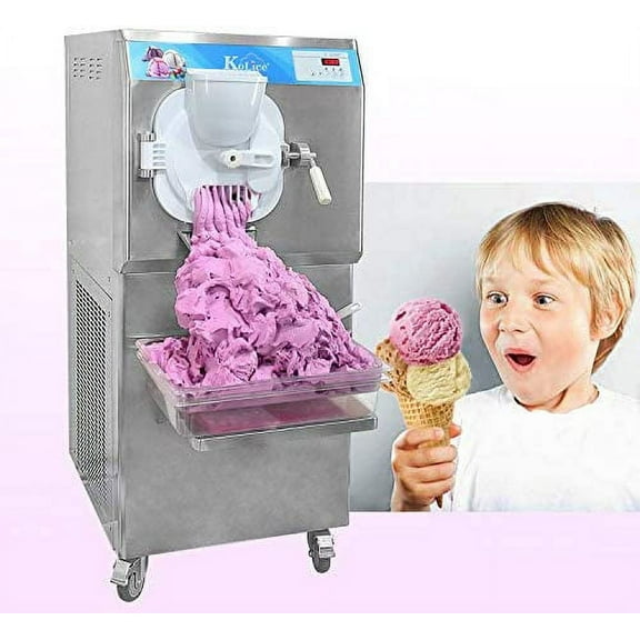 Kolice Commercial ETL Heavy Duty Italia Water Ice Cream Machine,Hard Ice Cream Machine-22-25 Gallons/Hour