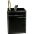 thumbnail image 1 of Dacasso Rustic Black Leather Pencil Cup, 1 of 1