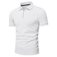 thumbnail image 3 of Aunavey Men's Short Sleeve Shirts Quarter-Zip Casual Slim Fit Mock Neck Basic Designed Classic Fit T Shirt, 3 of 6