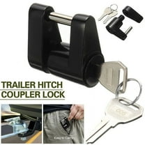 Trailer Hitch Coupler Lock Dia 1/4" Span 3/4" For Tow Boat RV Truck Car 2 Keys