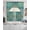 Teal, variant on White Boho Swag Valances for Windows, Small Curtains Drapes, Retro Ethnic Colorful Flower Aesthetic Art Kitchen Window Curtains Over Sink Window Treatment Valance for Bedroom/Bathroom 56"x36"