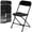 Black, variant on HONGGE 6 Pack Black Plastic Folding Chairs 350lb Capacity Indoor Outdoor Stackable Seat