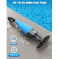 thumbnail image 5 of Efurden Cordless Pool Vacuum, Handheld Pool Vacuum with Running Time up to 60-Minutes for Above Ground Pools, Spas and Hot Tubs, Blue, 5 of 7