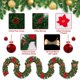 thumbnail image 3 of Pre-assembled Light Christmas Wreath with Lights for interior Decoration, Fireplace, Stairs, Door Christmas Wreath Decoration Battery Powered, 3 of 8