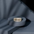 thumbnail image 5 of Rosec Jewels Lab Diamond Wedding Ring for Bride - Statement Band Ring (Ef-Vs Quality) - with Jewelry Box, 10K Yellow Gold, US 6.50, 5 of 8