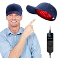 thumbnail image 1 of Gorra para crecimiento capilar con terapia de luz roja Viconor azul, 1 of 7
